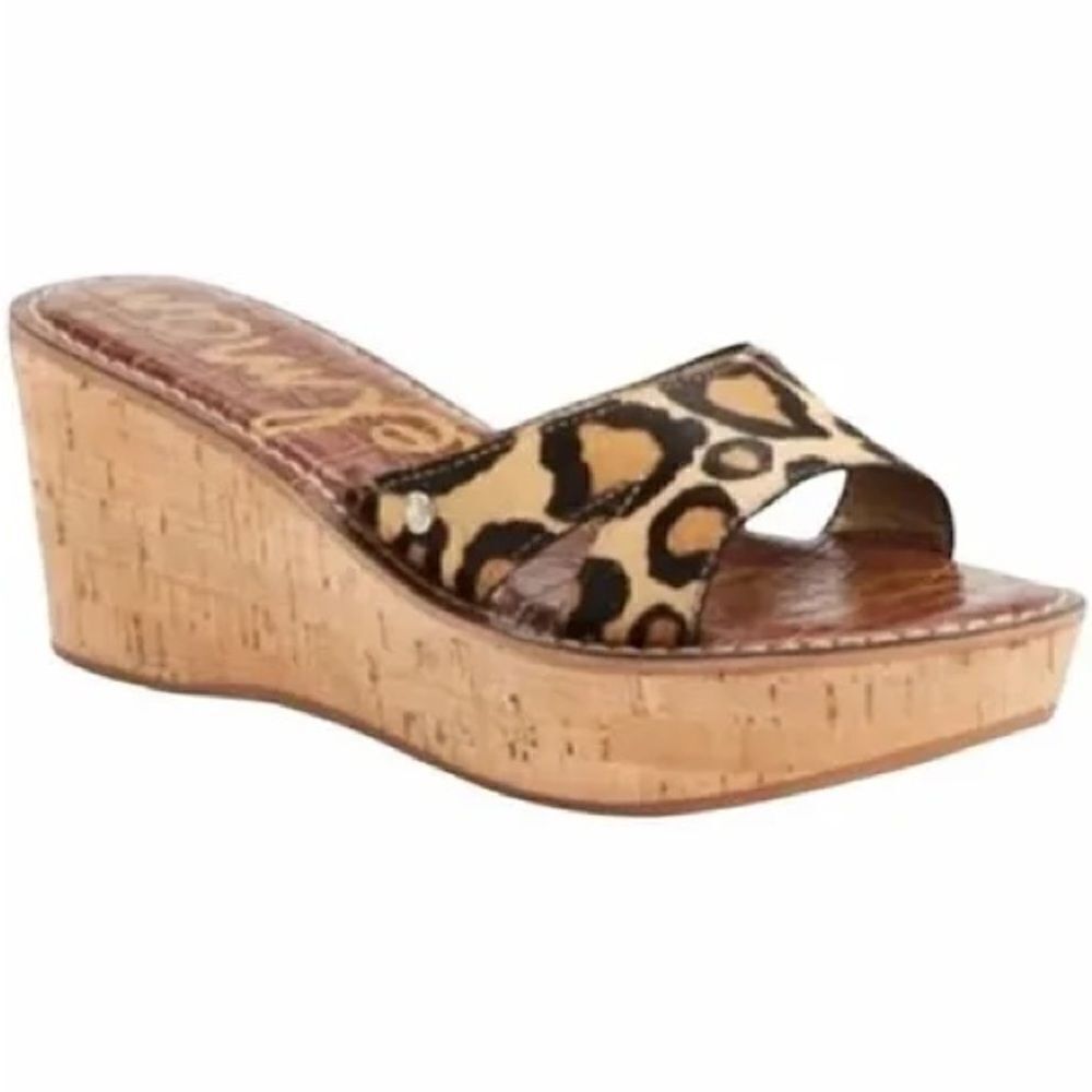 Sam Edelman Leopard Print Slides - image 1